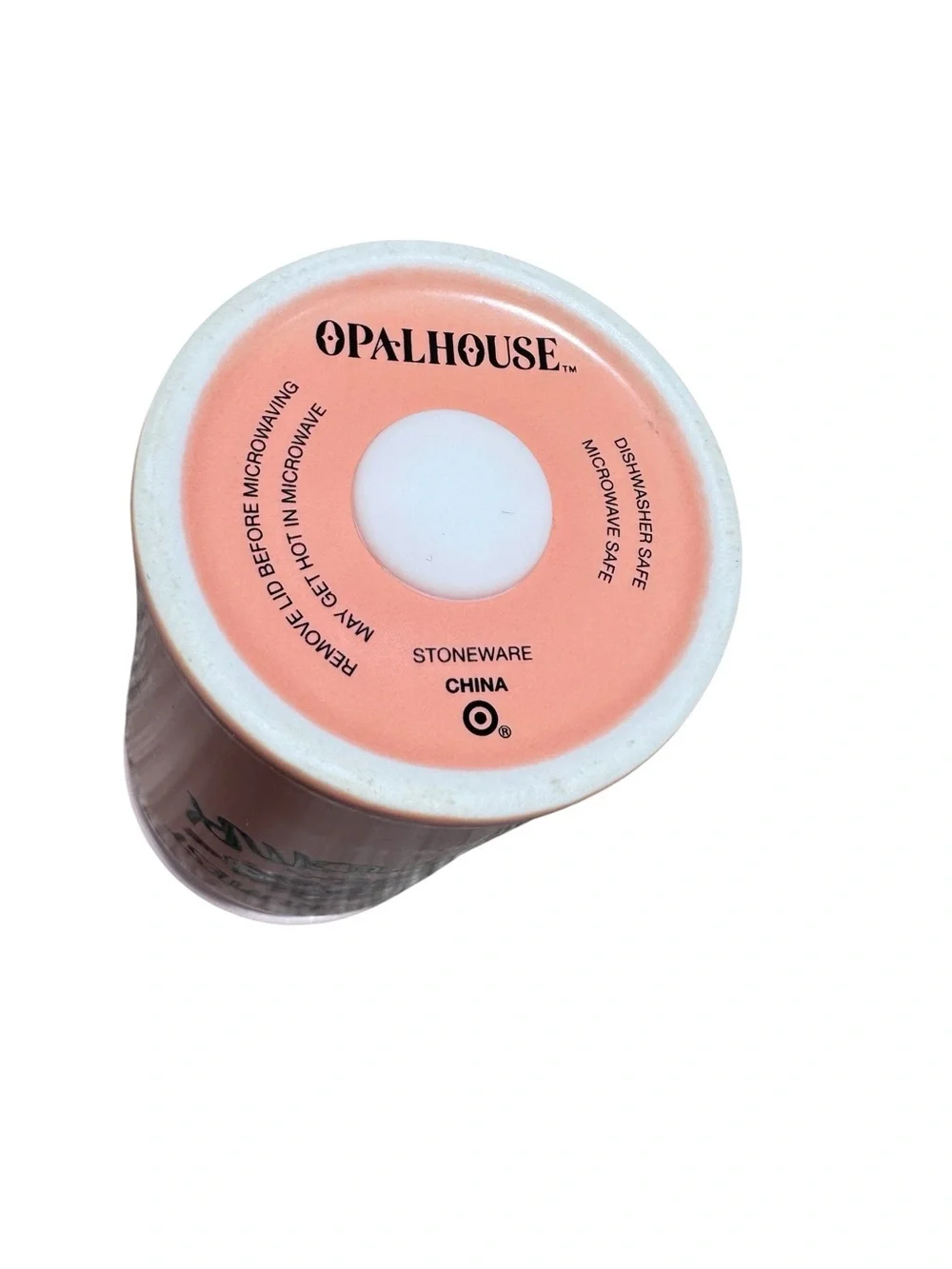 Opalhouse World's Greatest Grandma Peach Floral Stoneware Travel Mug With Lid
